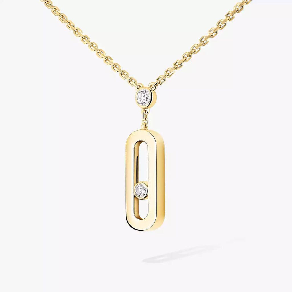 [Twinkle jewelrys] Move Uno Gold Diamond Long Necklace