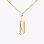 [Twinkle jewelrys] Move Uno Gold Diamond Long Necklace