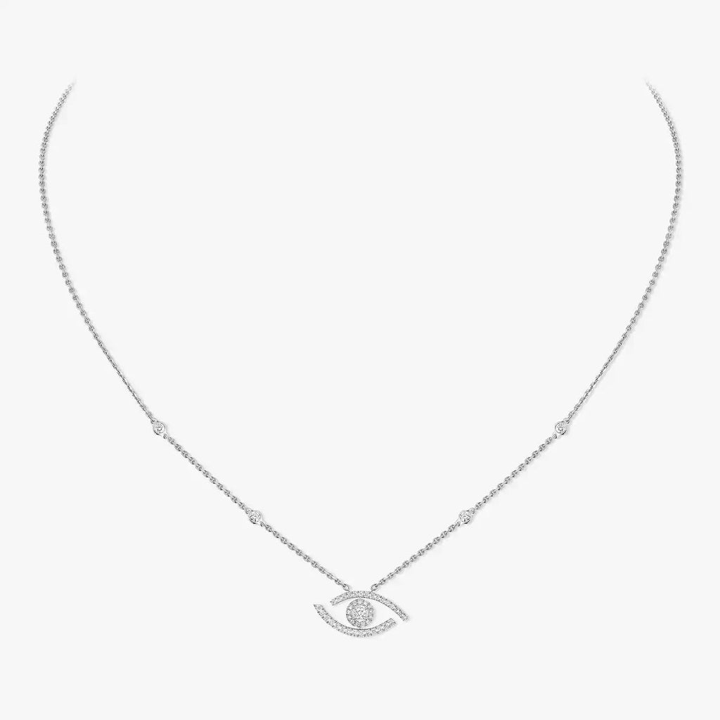 [Twinkle jewelrys]Pave_ Diamond Necklace Lucky Eye
