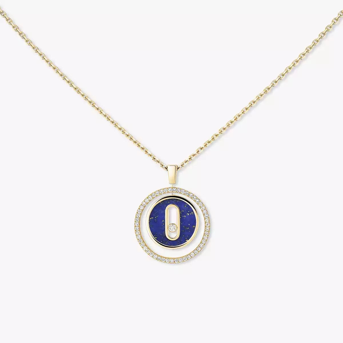 [Twinkle jewelrys]Lucky Move Diamond Necklace in Rose Gold and White Mother-of-Pearl