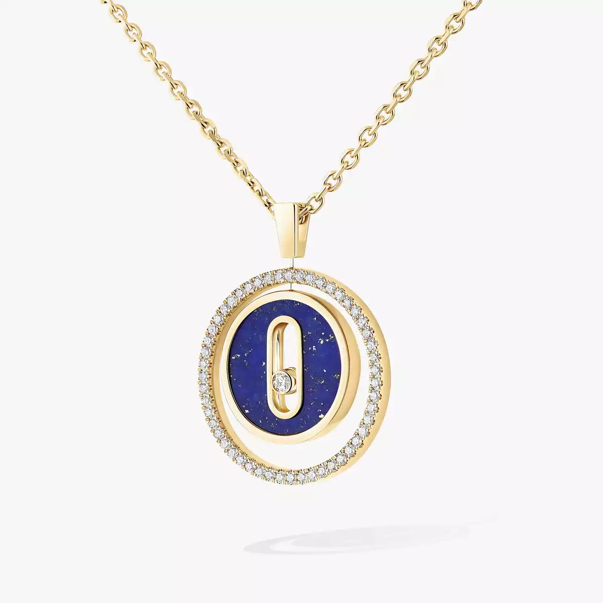 [Twinkle jewelrys]Lucky Move Diamond Necklace in Rose Gold and White Mother-of-Pearl