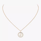 [Twinkle jewelrys]Lucky Move Diamond Necklace in Rose Gold and White Mother-of-Pearl