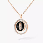 [Twinkle jewelrys]Lucky Move Diamond Necklace in Rose Gold and White Mother-of-Pearl