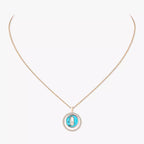 [Twinkle jewelrys]Lucky Move Diamond Necklace in Rose Gold and White Mother-of-Pearl