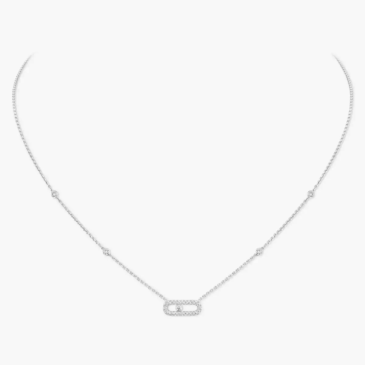 [Twinkle jewelrys]Diamond Necklace Move Uno