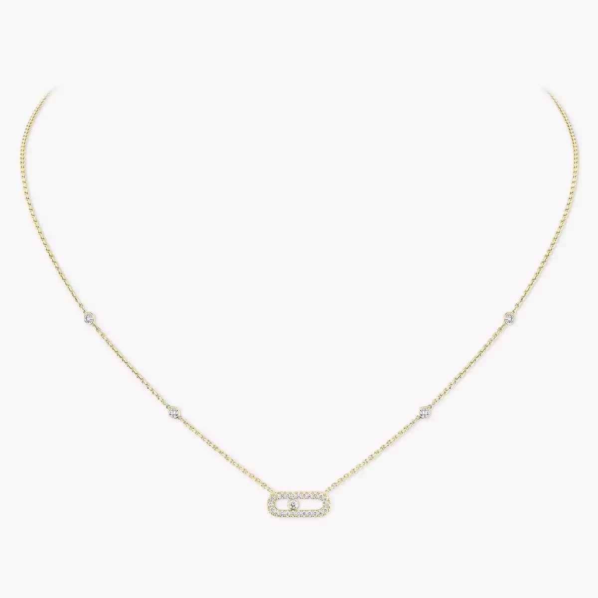 [Twinkle jewelrys]Diamond Necklace Move Uno