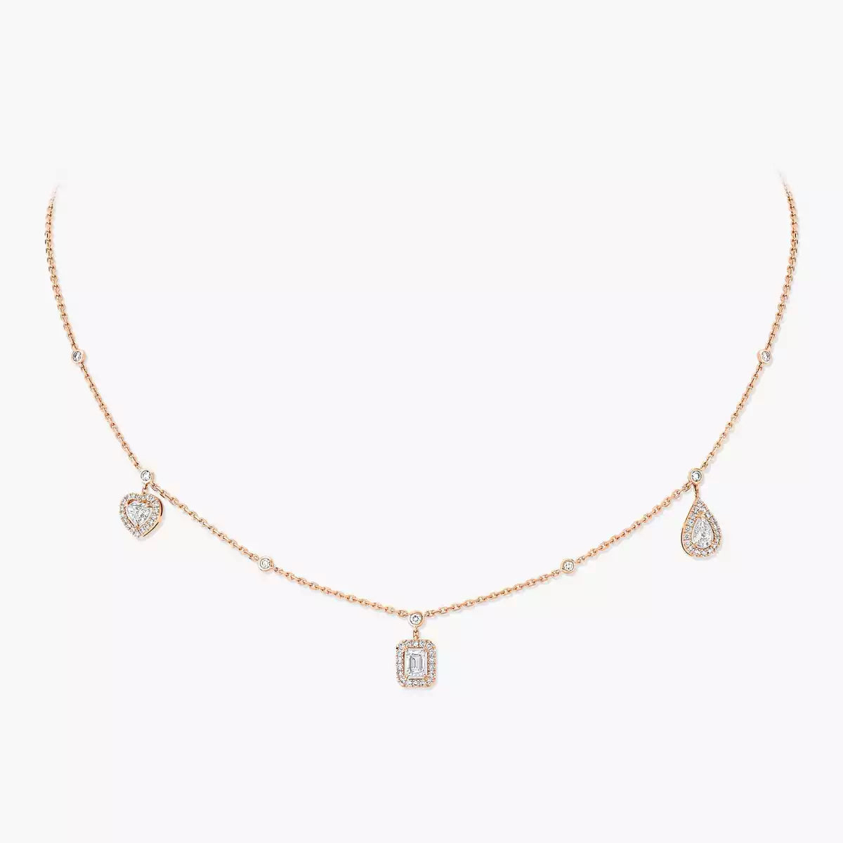 [Twinkle jewelrys]My Twin Diamond Necklace in Silver
