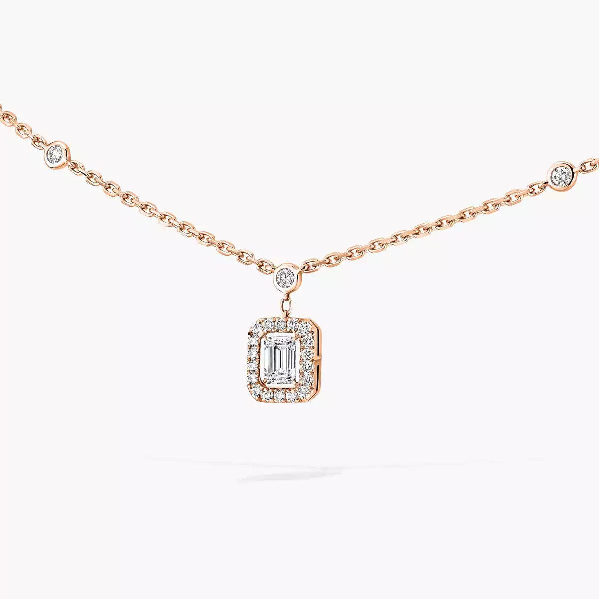 [Twinkle jewelrys]My Twin Diamond Necklace in Silver