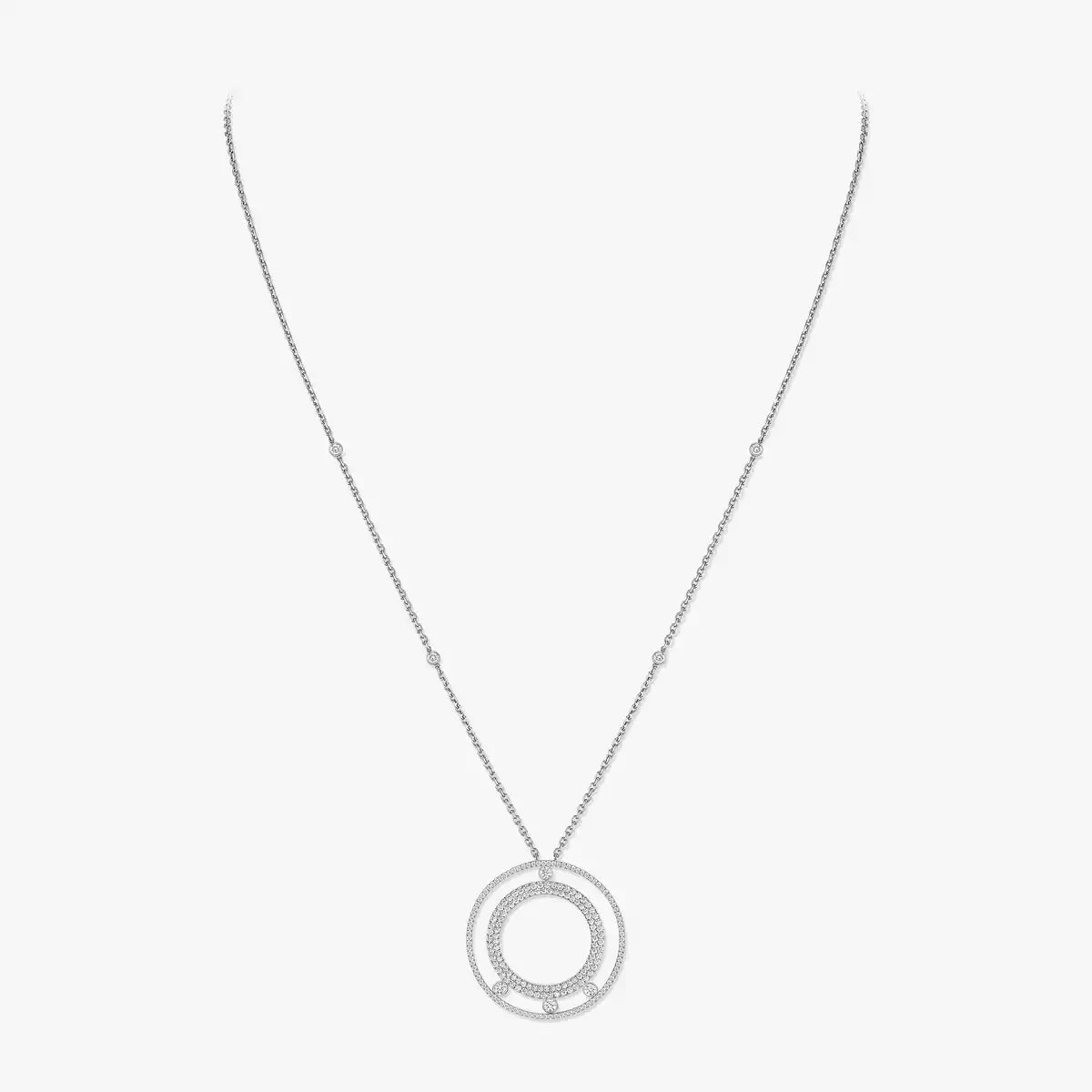 [Twinkle jewelrys]Move Romane Long Pave_-Set Diamond Necklace