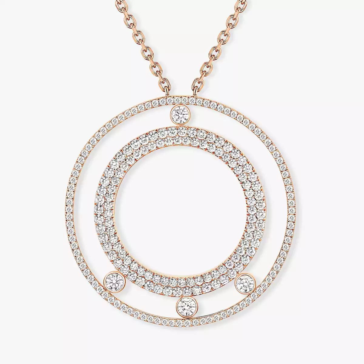 [Twinkle jewelrys]Move Romane Long Pave_-Set Diamond Necklace
