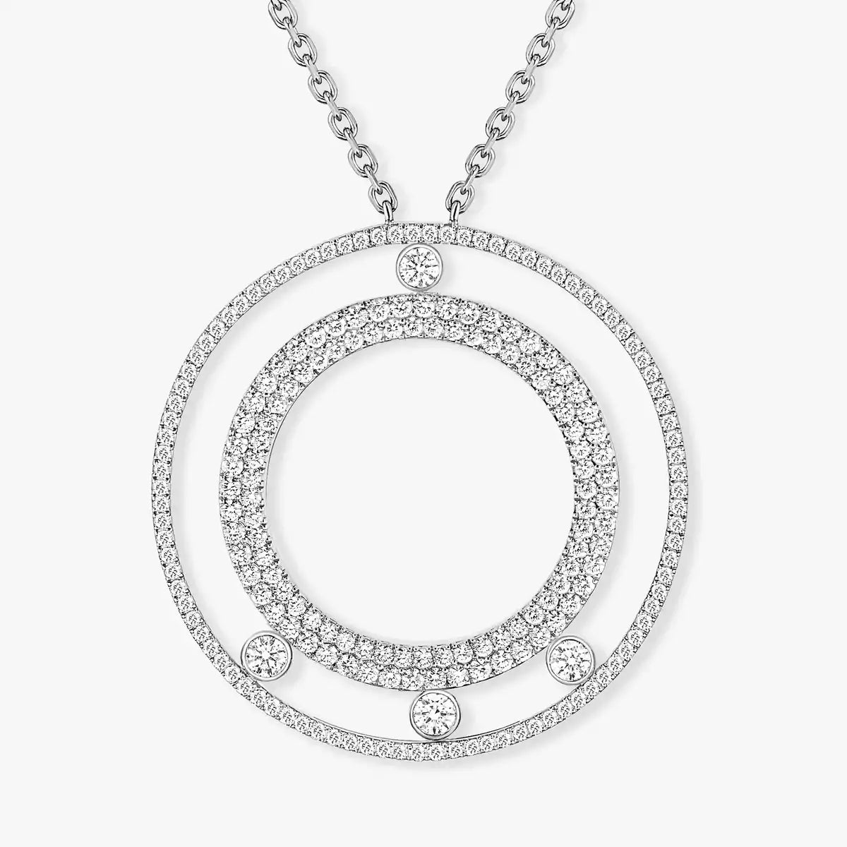 [Twinkle jewelrys]Move Romane Long Pave_-Set Diamond Necklace