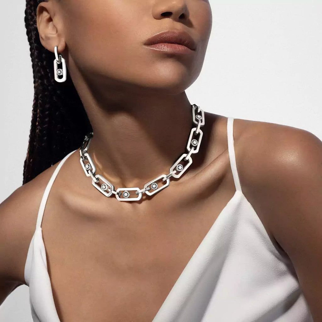 [Twinkle jewelrys] So Move XL Diamond Hoop Earring