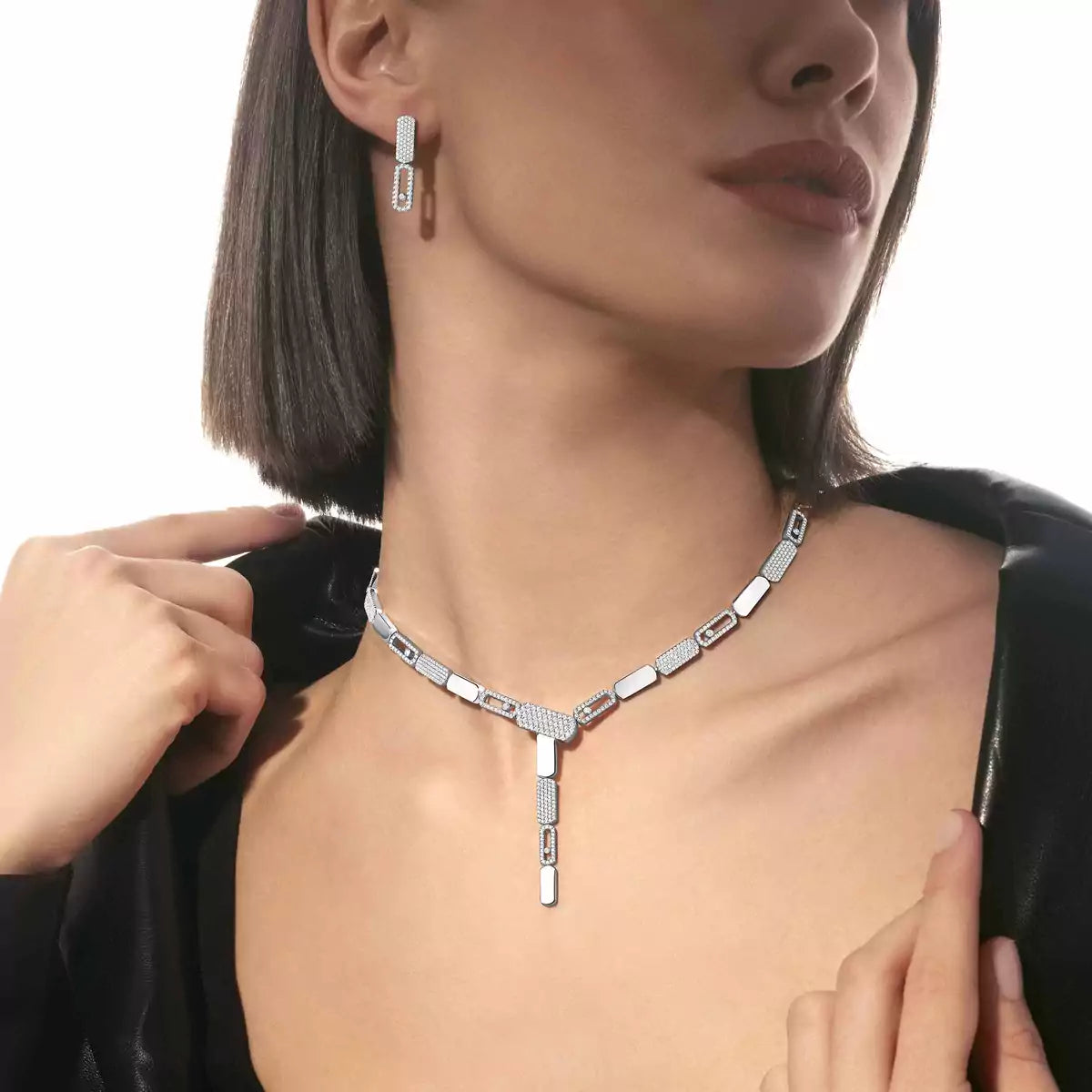 [Twinkle jewelrys]Imperial Move SM Diamond Earrings