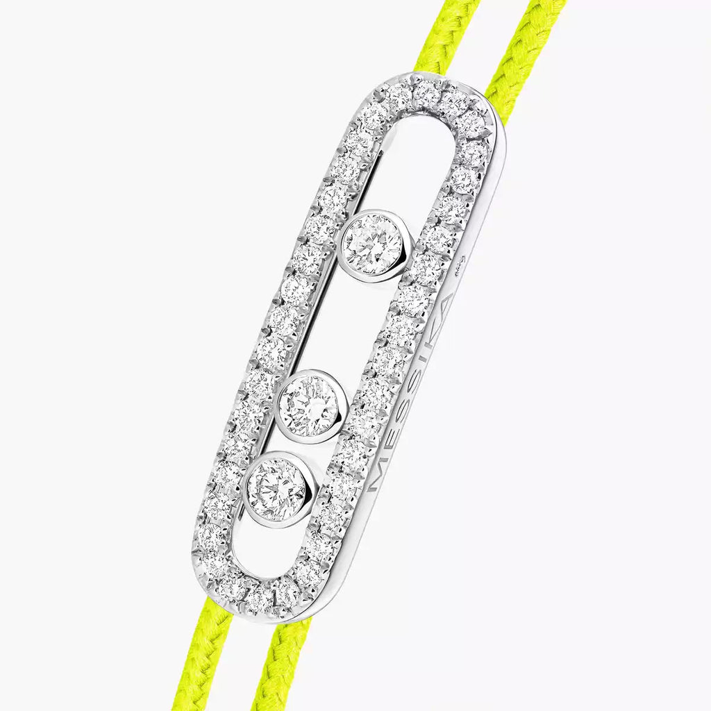 [Twinkle jewelrys]Messika Care(s) pink cord pavé bracelet