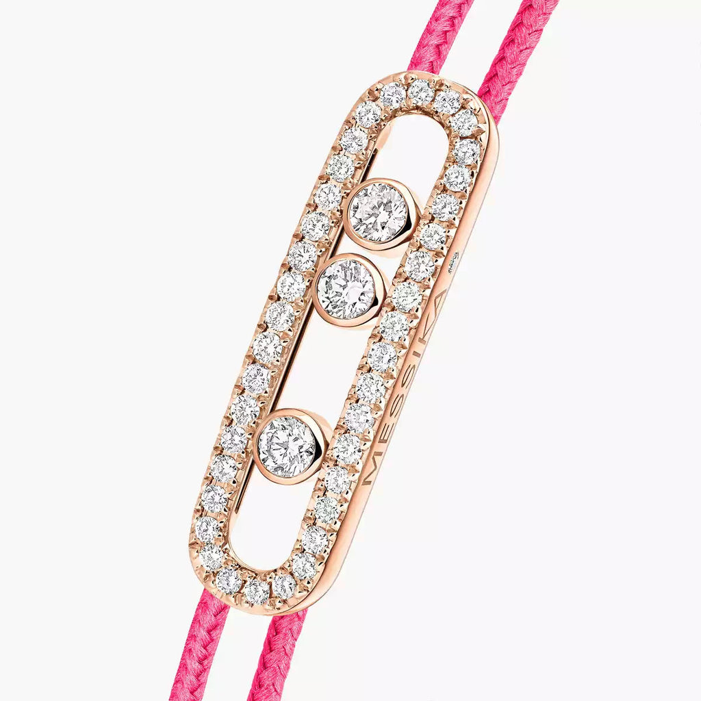 [Twinkle jewelrys]Messika Care(s) pink cord pavé bracelet