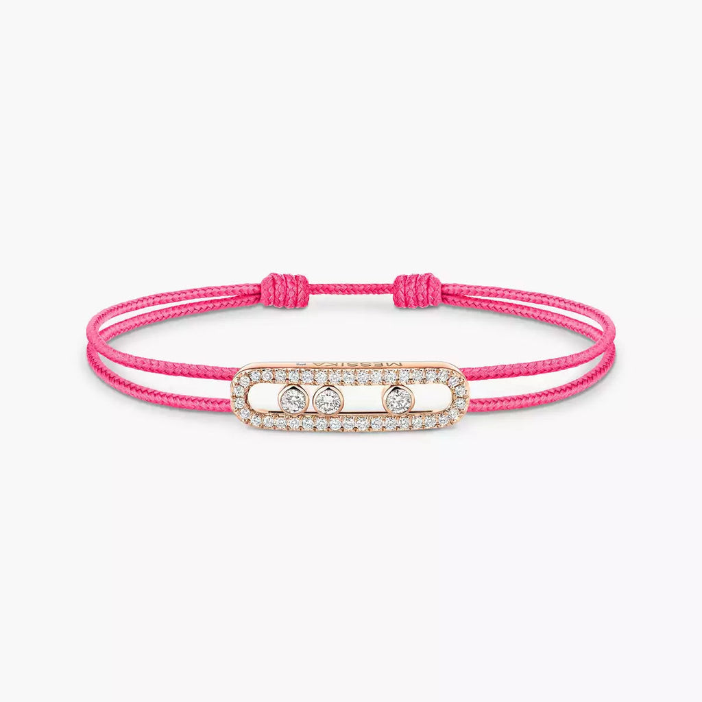 [Twinkle jewelrys]Messika Care(s) pink cord pavé bracelet