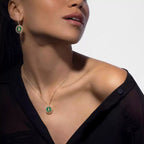 [Twinkle jewelrys]Lucky Move Diamond Necklace in Rose Gold and White Mother-of-Pearl