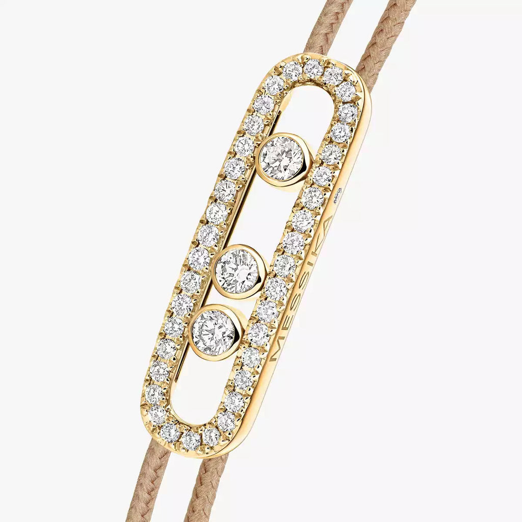 [Twinkle jewelrys]Messika Care(s) pink cord pavé bracelet