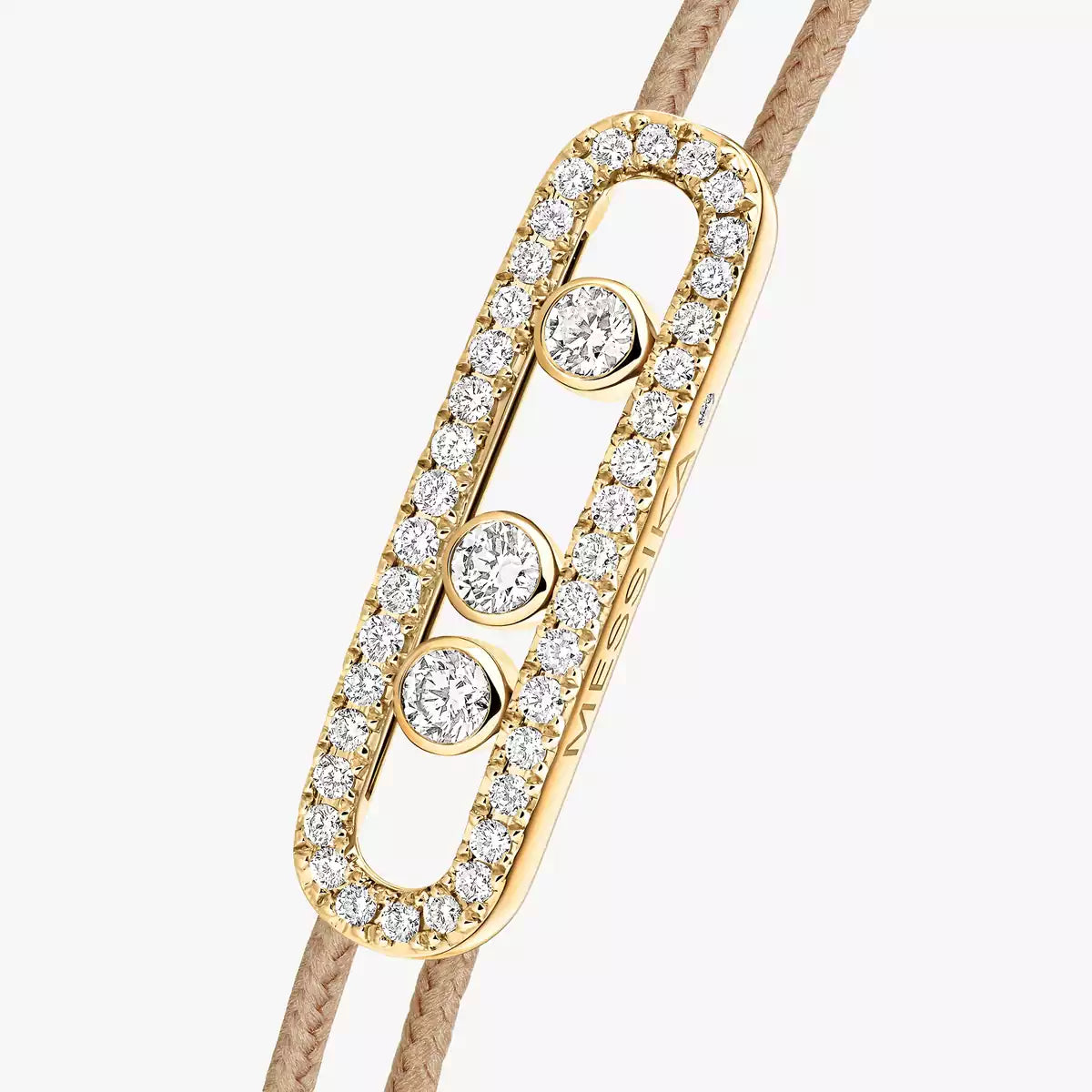 [Twinkle jewelrys]Messika Care(s) pink cord pavé bracelet