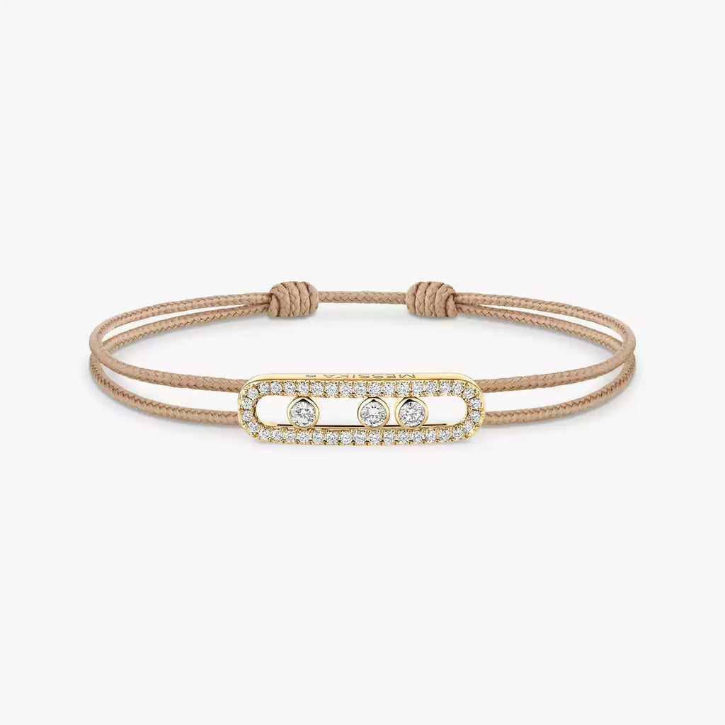 [Twinkle jewelrys]Messika Care(s) pink cord pavé bracelet