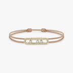 [Twinkle jewelrys]Messika Care(s) pink cord pavé bracelet