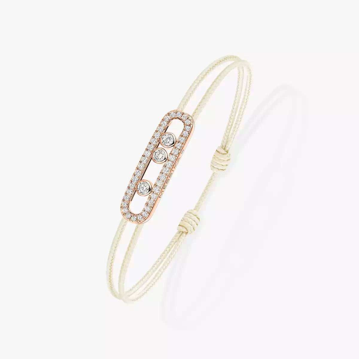 [Twinkle jewelrys]Messika Care(s) pink cord pavé bracelet