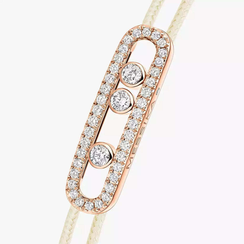 [Twinkle jewelrys]Messika Care(s) pink cord pavé bracelet