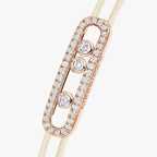 [Twinkle jewelrys]Messika Care(s) pink cord pavé bracelet