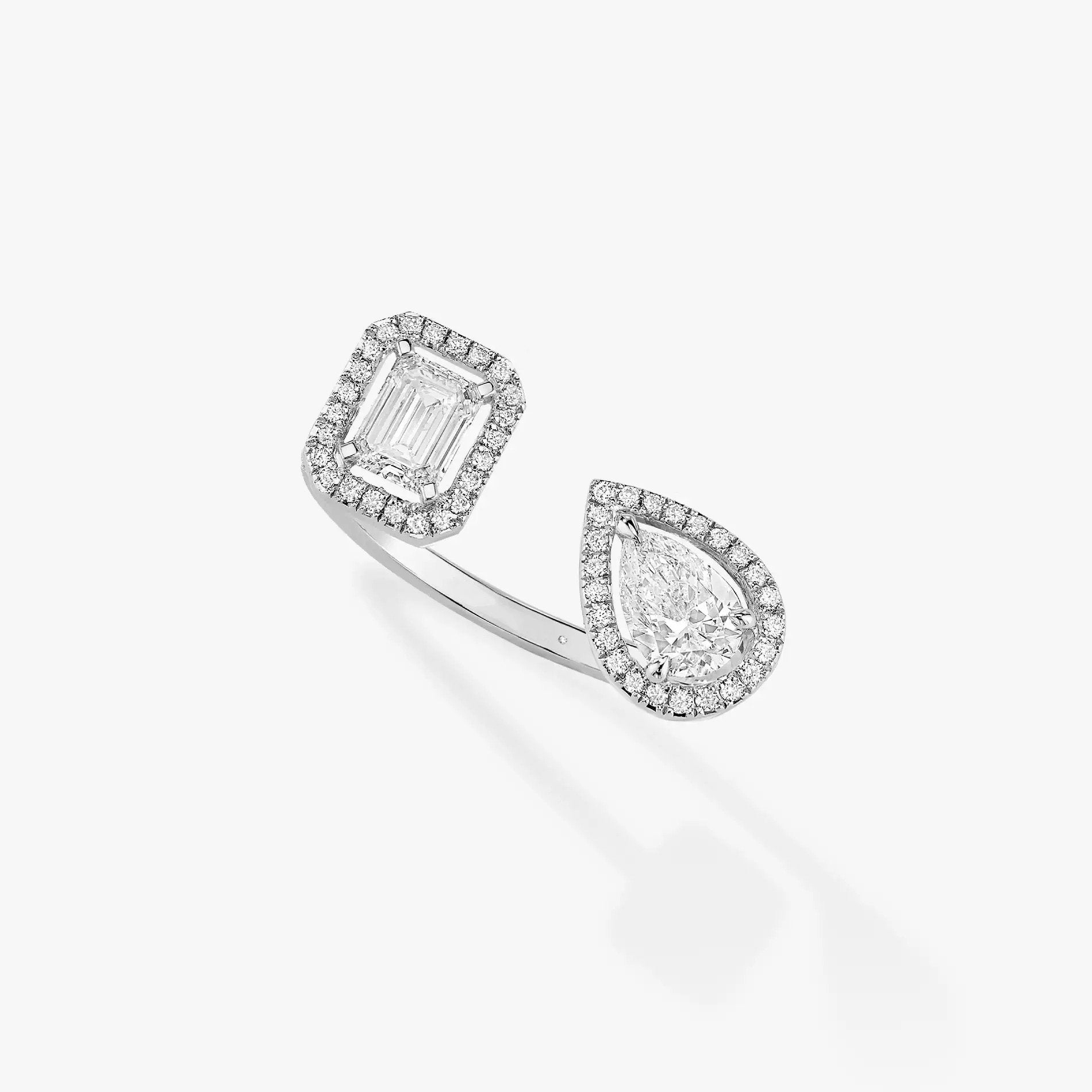 [Twinkle jewelrys]MY TWIN TOI & MOI SILVER DIAMOND RING