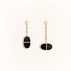 ¡®Twinkle jewelry¡¯CHAINE VERSO BLACK CERAMIC EARRINGS