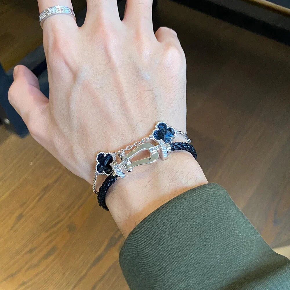 [Twinkle jewelry]New CLOVER 5 MOTIF PIETERSITE BRACELET COLLECTION