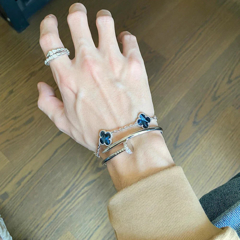 [Twinkle jewelry]New CLOVER 5 MOTIF PIETERSITE BRACELET COLLECTION