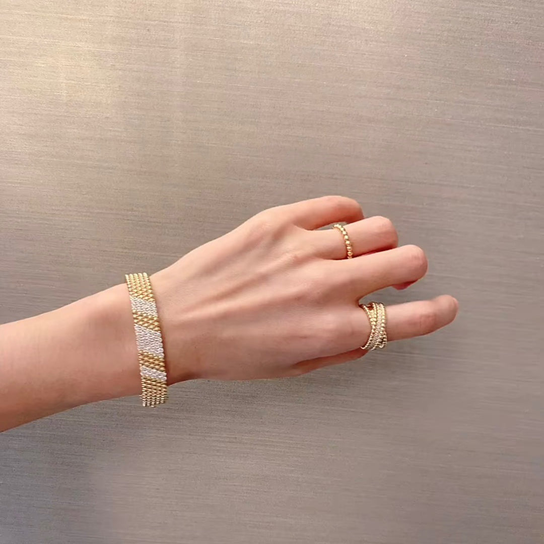 [Twinkle JURI]  FIVE-ROW DIAMOND BRACELET