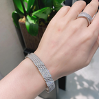 [Twinkle JURI]  FIVE-ROW DIAMOND BRACELET