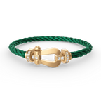 ¡®Twinkle jewelry¡¯FORCE LARGE HORSESHOE HALF DIAMOND BRACELET GOLD
