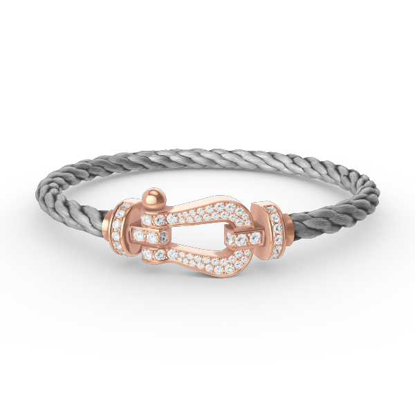 ¡®Twinkle jewelry¡¯FORCE LARGE HORSESHOE FULL DIAMOND BRACELET ROSE GOLD