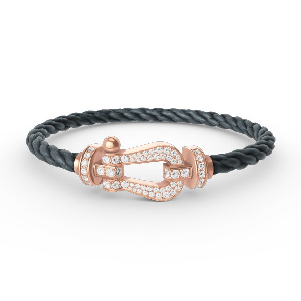 ¡®Twinkle jewelry¡¯FORCE LARGE HORSESHOE FULL DIAMOND BRACELET ROSE GOLD