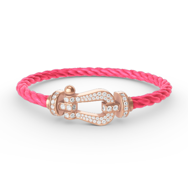 ¡®Twinkle jewelry¡¯FORCE LARGE HORSESHOE FULL DIAMOND BRACELET ROSE GOLD