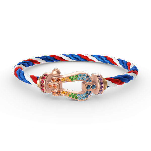 ¡®Twinkle jewelry¡¯FORCE LARGE HORSESHOE  COLORED DIAMOND BRACELET ROSE GOLD