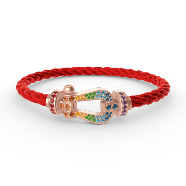 ¡®Twinkle jewelry¡¯FORCE LARGE HORSESHOE  COLORED DIAMOND BRACELET ROSE GOLD