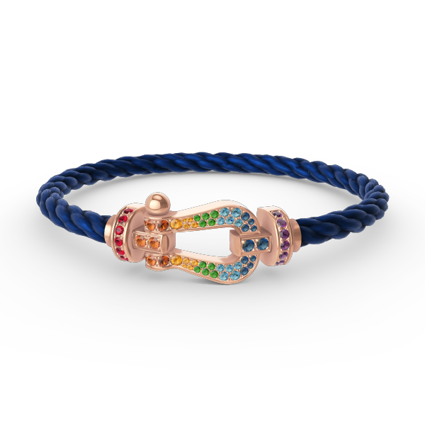 ¡®Twinkle jewelry¡¯FORCE LARGE HORSESHOE  COLORED DIAMOND BRACELET ROSE GOLD