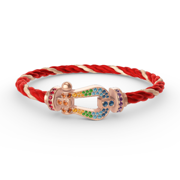 ¡®Twinkle jewelry¡¯FORCE LARGE HORSESHOE  COLORED DIAMOND BRACELET ROSE GOLD