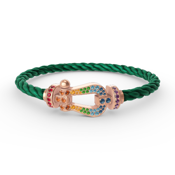 ¡®Twinkle jewelry¡¯FORCE LARGE HORSESHOE  COLORED DIAMOND BRACELET ROSE GOLD