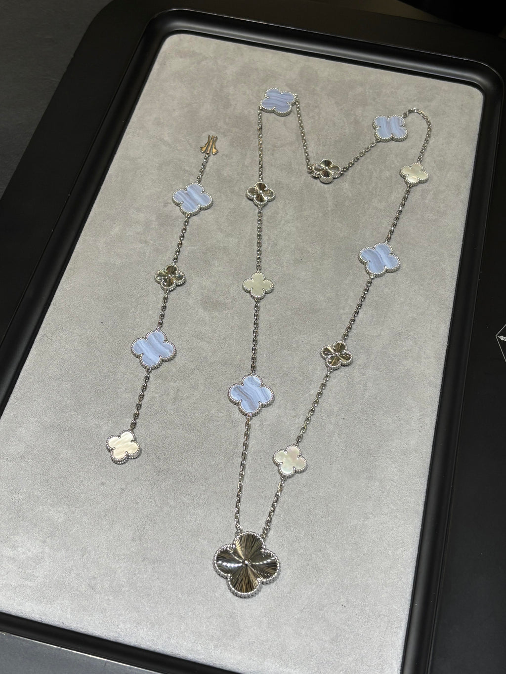 [¡®Twinkle jewelry¡¯] 25 NEW CLOVER 15 MOTIFS PURPLE CHALCEDONY