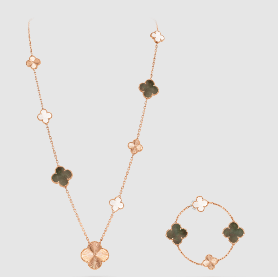 [¡®Twinkle jewelry¡¯] 25 NEW CLOVER 15 MOTIFS GRAY MOTHER-OF-PEARL