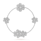 ¡®Twinkle jewelry¡¯FRIVOLE SILVER 5 FLOWERS BRACELET