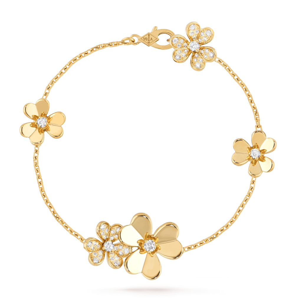 ¡®Twinkle jewelry¡¯FRIVOLE GOLD 5 FLOWERS BRACELET