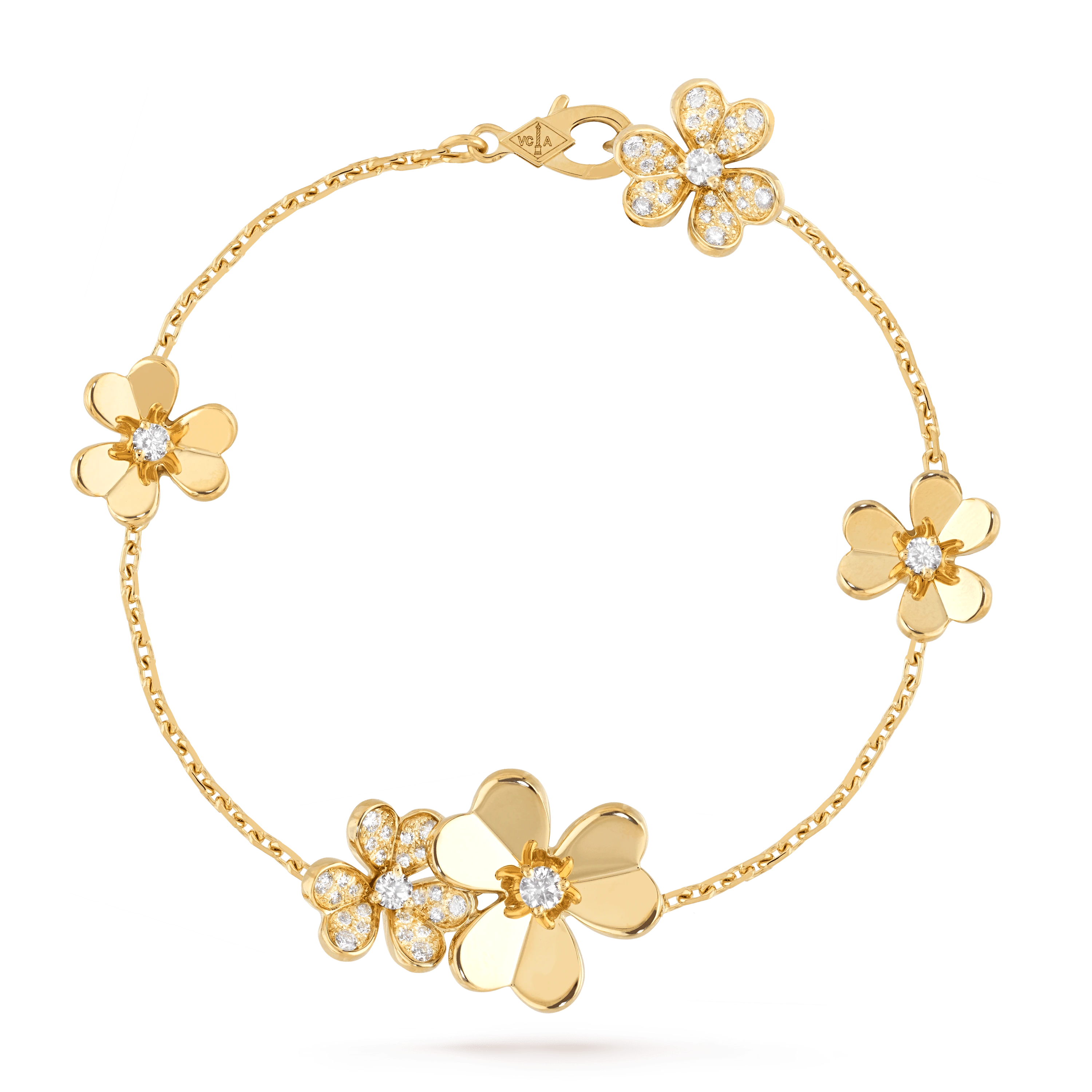 ¡®Twinkle jewelry¡¯FRIVOLE GOLD 5 FLOWERS BRACELET