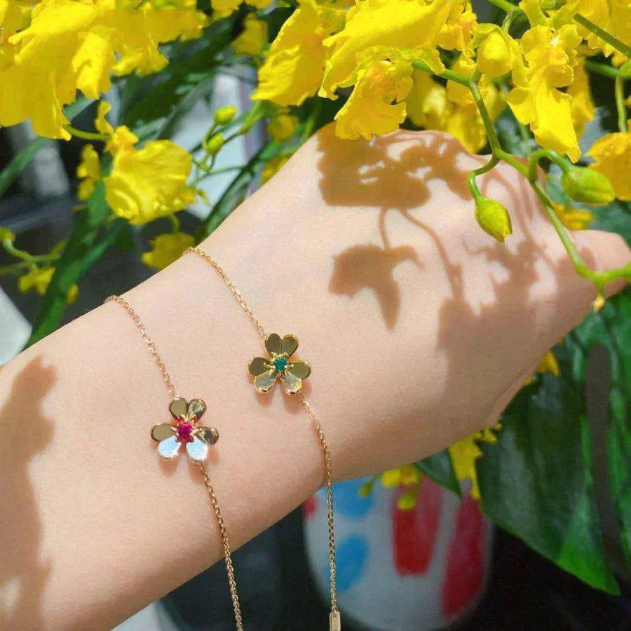 ¡®Twinkle jewelry¡¯FRIVOLE GOLD FLOWER PINK MALACHITE BRACELET