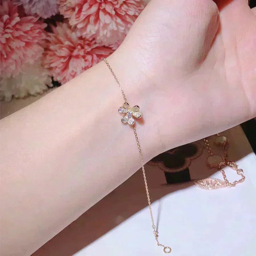 ¡®Twinkle jewelry¡¯FRIVOLE GOLD FLOWER DIAMOND BRACELET